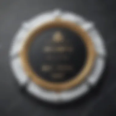 Exquisite ACMP Certification Badge Elegantly crafted ACMP certification badge on a marble background