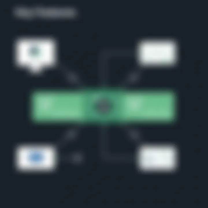 Key Features of Audacity Video Editor Diagram illustrating the features of Audacity video editor