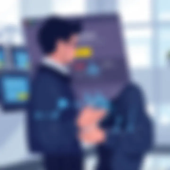 Engaging User Experience in Onboarding Illustration of a user interacting with an engaging onboarding experience
