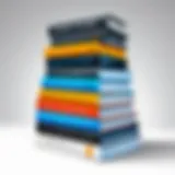 A stack of influential product management books