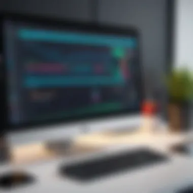 Optimizing Productivity with a Task Manager An organized workspace showcasing a desktop task manager interface