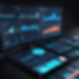 A sleek dashboard showcasing various data visualization techniques