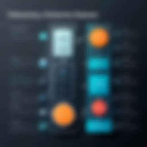 Visual representation of an onboarding flow diagram