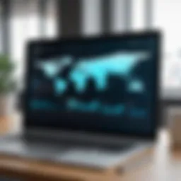 Visual representation of user onboarding software dashboard