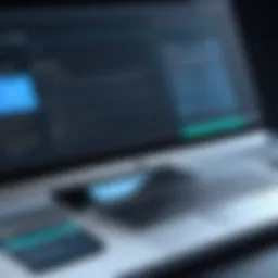 Visual representation of an interactive website interface showcasing user-friendly navigation