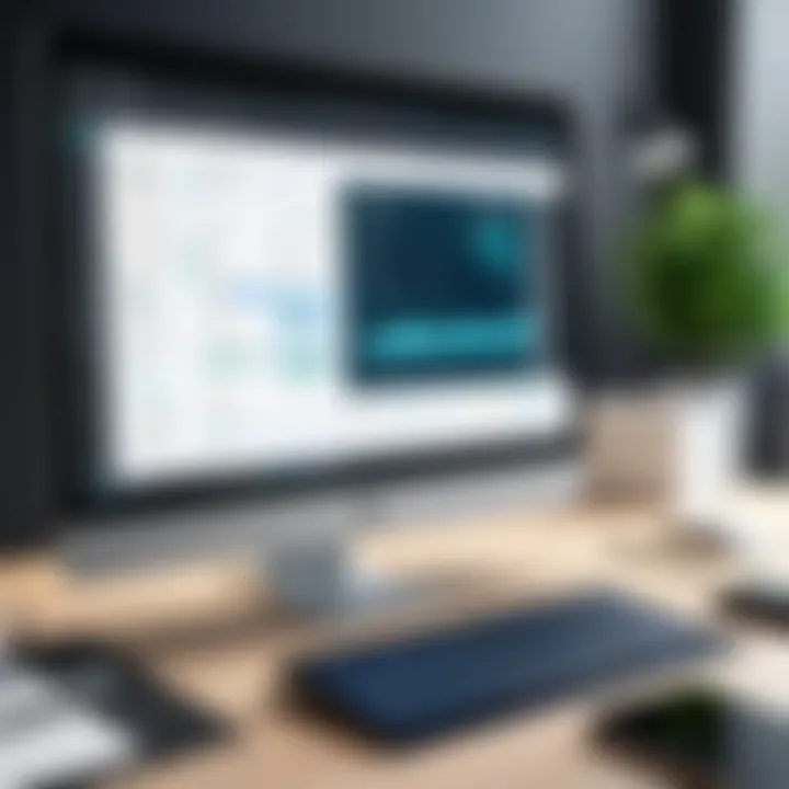 A user-friendly interface of a graphic design application on a screen