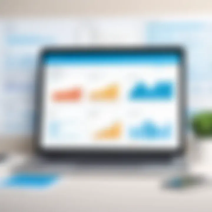 Visual representation of performance management tools within HR software