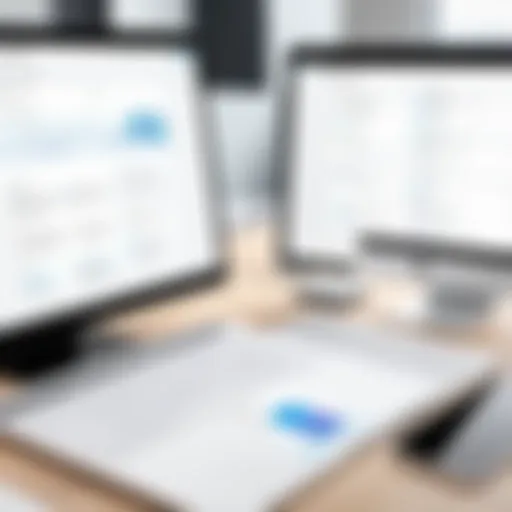 Illustration showcasing the recruitment module of HR software