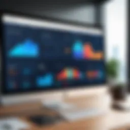 A detailed dashboard view of CRM software showcasing analytics and user engagement.