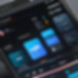 Visual representation of Figma interface showcasing design tools