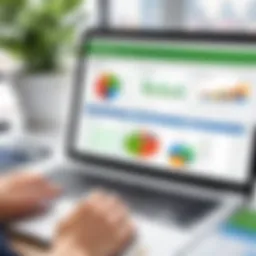 Visual representation of QuickBooks dashboard