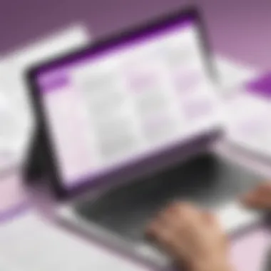 Creative Organization of Notes in OneNote Creative layout of organized notes within OneNote