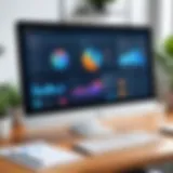 Visual representation of product management software interface.