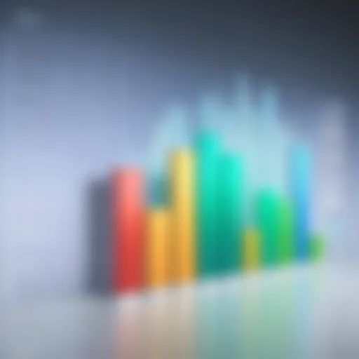 A visually appealing bar chart demonstrating sales data