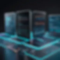 Visual representation of no-code platforms for SaaS development