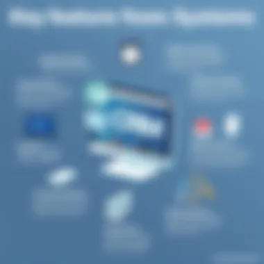 Key Features of CRM Systems Infographic showcasing key features of CRM systems