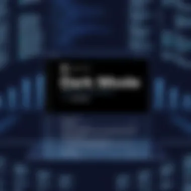 Dark Mode: A Shift in User Experience Dark mode feature displayed in a modern application interface