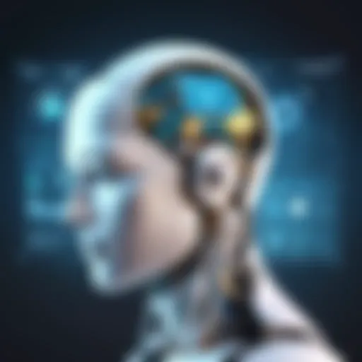 Visual representation of artificial intelligence impacting technology