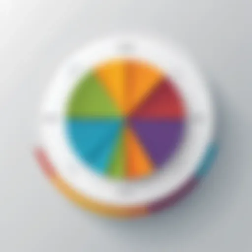 Visual representation of data segmentation concepts