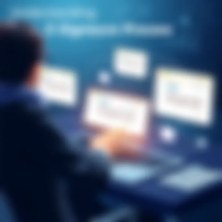 Illustration of the e-signature process in DocuSign