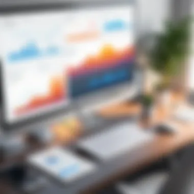 Productive Workspace A serene workspace featuring productivity tools and resources