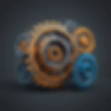 Creative depiction of interconnected gears symbolizing effective team dynamics