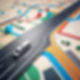 Visual representation of a strategic roadmap