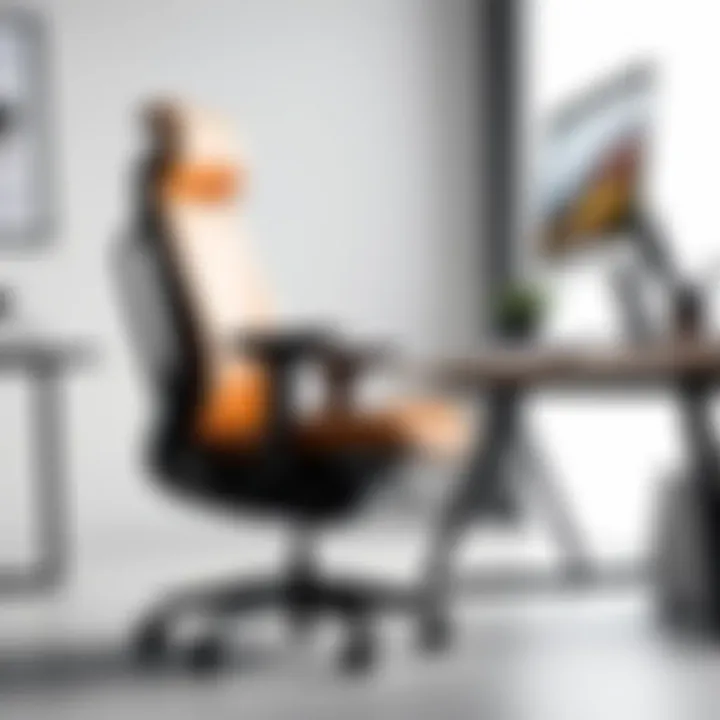 Sleek and modern ergonomic office chair