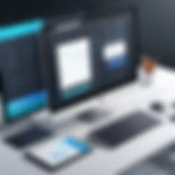 Vector design software interface showcasing tools and features.