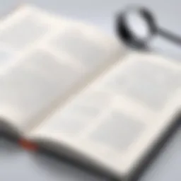 An open book with highlighted text and annotations