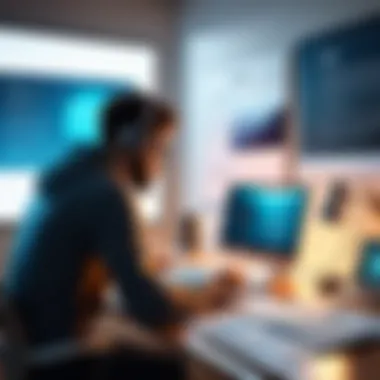 Deep Diving into User Experience Concepts A person engaged in thoughtful reading at a desk