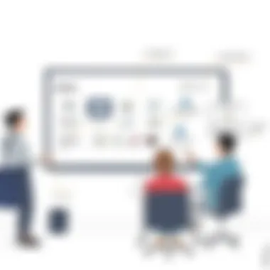 Interactive Digital Whiteboard Features Interactive digital whiteboard showcasing collaborative features