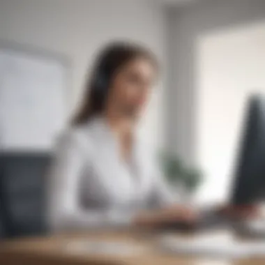 Elevated Customer Service Assistance Customer service representative assisting a client