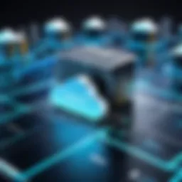 Cloud infrastructure model showcasing IaaS functionalities