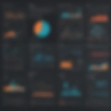Visual Insights in Data Science Literature Data visualization charts and graphs illustrating insights in data science books