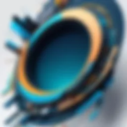 Cover of a leadership book with abstract artistic design