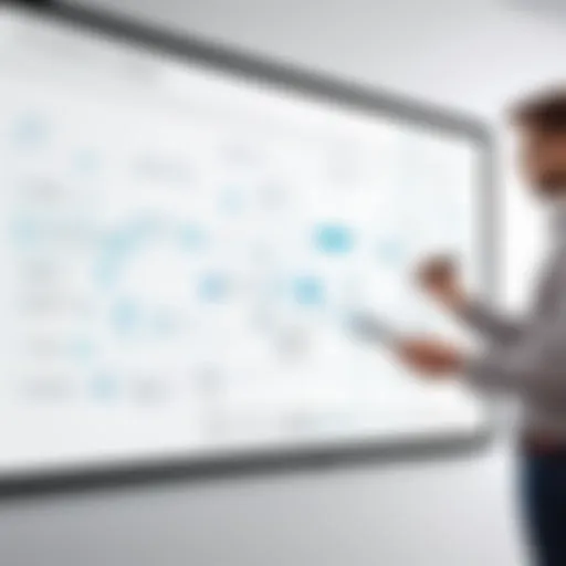 Dynamic online collaboration on a virtual whiteboard