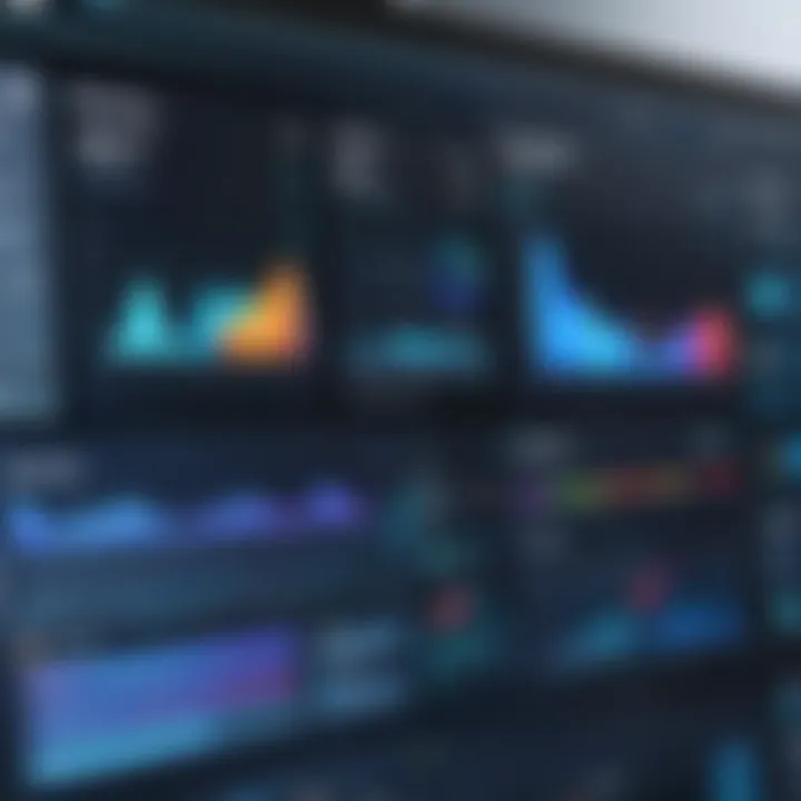 Software dashboard showcasing organizational tools
