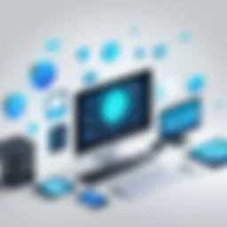 Illustration of various productivity tools