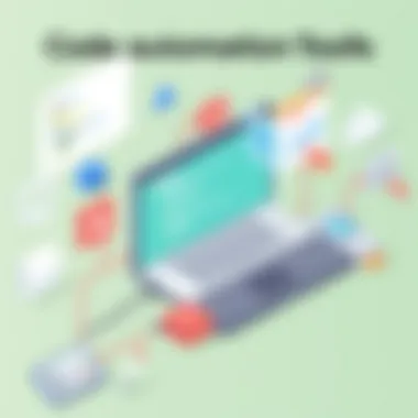 Types of Code Automation Tools An infographic detailing types of code automation tools.