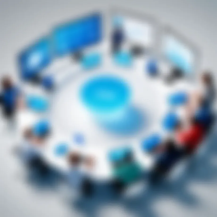 Visual representation of team collaboration using software tools