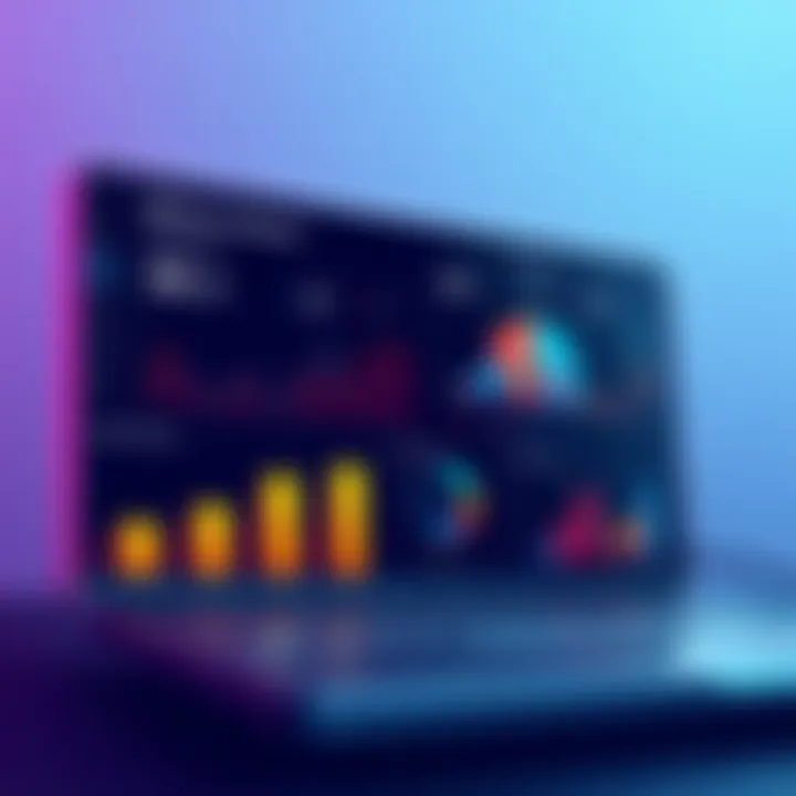 HR Software Dashboard Overview A sleek HR software dashboard displaying analytics