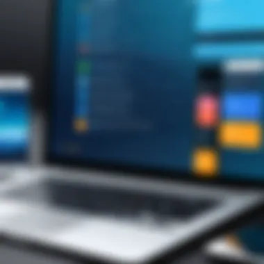 An illustration showcasing messaging applications