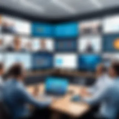 Video Conferencing Solutions Overview A diagram depicting video conferencing solutions