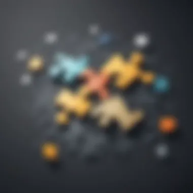 Unlocking the Puzzle of Customer Loyalty Illustration depicting the concept of customer loyalty as a complex puzzle