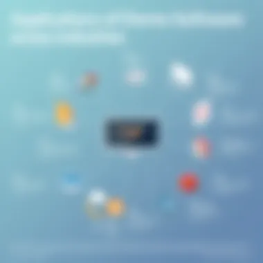 Chart depicting applications of demo software across industries