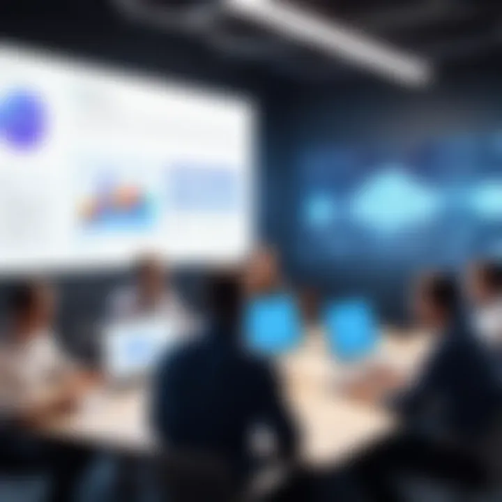 A creative brainstorming session illustrating collaboration among developers.