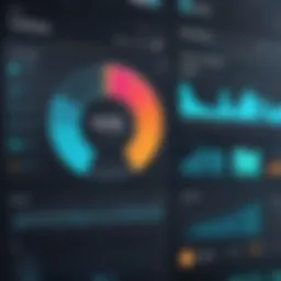 A dynamic dashboard showcasing audience metrics and engagement statistics.