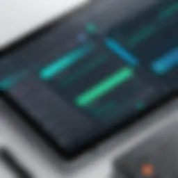 Interface of beginner-friendly graphic design software with intuitive layout