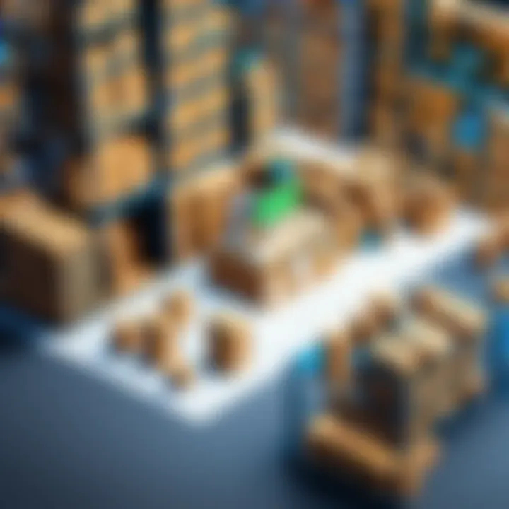 A conceptual image depicting the implementation of inventory management solutions in a business environment.